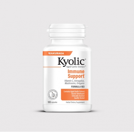 Supliment pentru imunitate, din extract de usturoi, Kyolic, Immune, Formula 103, 100 capsule