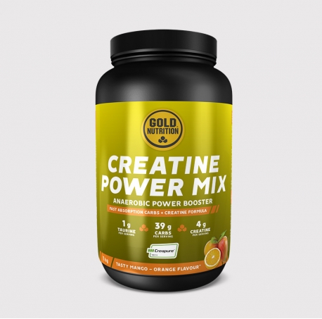 Creatina monohidrata, GoldNutrition, Creatine Power mix, portocale cu mango, 1kg