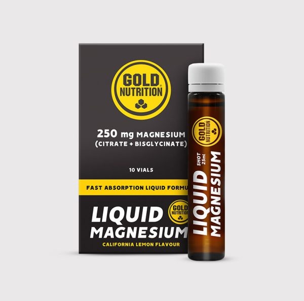 Cover-Magneziu lichid 250 mg, GoldNutrition, 10 fiole