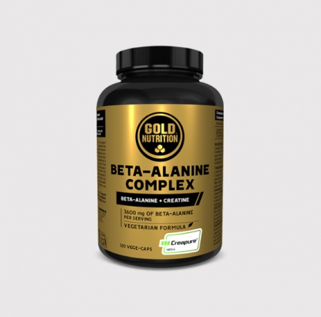 Supliment alimentar pentru cresterea puterii explozive si a masei musculare, GoldNutrition, Beta-Alanine Complex, 120 vcps