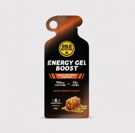 Gel energizant cu caramel sarat Boost Plus, GoldNutrition, 40 g