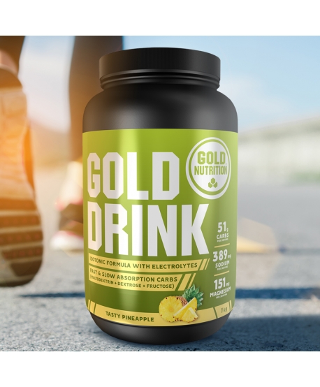 Pudra izotonica, GoldNutrition, Gold Drink Lamaie verde, 1 kg