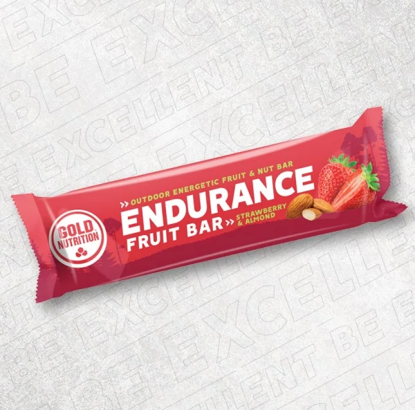 Baton Endurance Fruit Bar Capsuni, 40 g, GoldNutrition-<p>Endurance Fruit Bar este un baton energetic delicios care combină zaharurile naturale ale fructului cu zaharuri cu absorbṭie rapidă şi intermediară, permitând refacerea glicemiei şi menṭinerea nivelurilor de energie pentru perioade mai prelungite.</p>